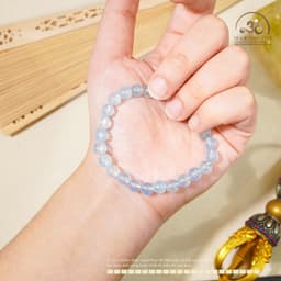Ngọc Đan Tâm - Vòng Tay Aquamarine 6mm 4A - Mệnh Thuỷ & Mệnh Mộc 4