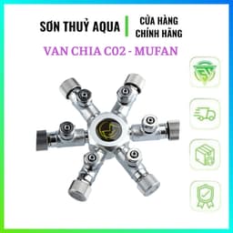 Van chia C02 Mufan 2/3/4/6 bể cá cảnh thủy sinh 1