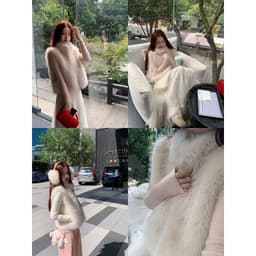 𝟏𝟒𝐚𝐦.𝐬𝐭𝐮𝐝𝐢𝐨 | Áo Gile Lông Thỏ Nữ Cổ Trụ Mềm Mịn Phom Ôm Sang Chảnh Phong Cách Hàn Quốc Mặc Thu Đông 9