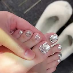 Hũ tráng gương trắng ánh bạc sang trọng quý phái, phụ kiện làm nail cao cấp Nail Michi 3