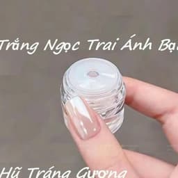 Hũ tráng gương trắng ánh bạc sang trọng quý phái, phụ kiện làm nail cao cấp Nail Michi 7