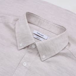 Sơ mi dài tay GRANDAD SHIRT TORANO trơn premium thêu logo ở thép tay mềm mại, thoáng khí GATB511 7