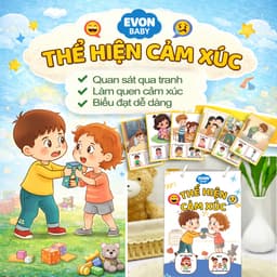 Thẻ Flash EVON BABY dạy bé tập nói - Bé Thể Hiện Cảm Xúc 8