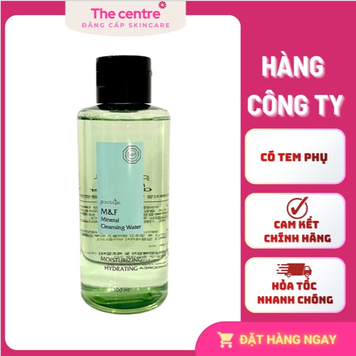 [Hàng cty] Paralapiel M&F Mineral Cleansing Water Nước Tẩy Trang Làm Sạch Dịu Nhẹ, Không Gây Khô Da