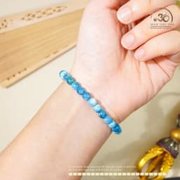 Ngọc Đan Tâm - Vòng Tay Đá Apatite 6mm 2A - Mệnh Thuỷ & Mệnh Mộc 3