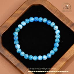 Ngọc Đan Tâm - Vòng Tay Đá Apatite 6mm 2A - Mệnh Thuỷ & Mệnh Mộc 5