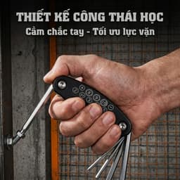 Bộ Lục Giác Sửa Chữa Cầm Tay Đa Năng JYoohome Dụng Cụ Tua Vít 16 trong 1 Lắp Giáp Sửa Chữa Xe Đạp 7