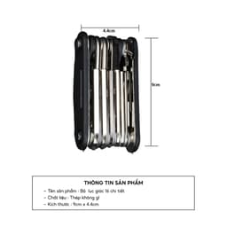 Bộ Lục Giác Sửa Chữa Cầm Tay Đa Năng JYoohome Dụng Cụ Tua Vít 16 trong 1 Lắp Giáp Sửa Chữa Xe Đạp 8