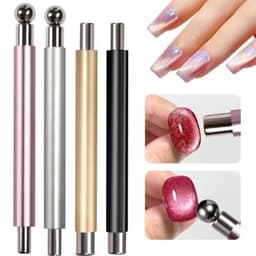 Thanh Nam Châm 2 Đầu Kim Loại Mix Bi, lực Hút Mạnh đẩy Mắt Mèo nails (giao màu ngẫu nhiên) 2