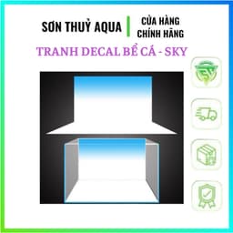 Tranh Decal Dán Bể Cá, Bể Thủy Sinh - Bầu Trời (Open Sky) 1