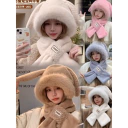 Mũ lông len gấu ấm áp kèm găng tay siêu ấm nữ tính Đồ xinh Vanlee ms6873 cho mọi lứa tuổi nữ xinh xắn trẻ trung điệu đà 5