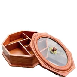 Khay đựng bánh kẹo Tết bằng gỗ, hộp đựng bánh kẹo Tết chất liệu gỗ hương cao cấp để bàn phòng khách, Đồ gỗ Mỹ nghệ DL 1