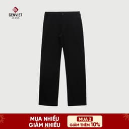[ẨN] Quần Dài Nam GENVIET JEANS Vải Kaki Dáng Ống Đứng Co Giãn Nhẹ, Độ Bền Cao Thiết Kế Basic 8755 1