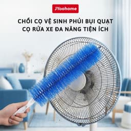 Chổi Vệ Sinh Quạt Rửa Xe Máy Xe Đạp JYoohome Chổi Phủi Bụi Vệ Sinh Bàn Phím Lau Khe Hẹp Cửa Sổ 1