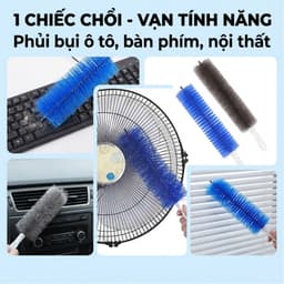 Chổi Vệ Sinh Quạt Rửa Xe Máy Xe Đạp JYoohome Chổi Phủi Bụi Vệ Sinh Bàn Phím Lau Khe Hẹp Cửa Sổ 2