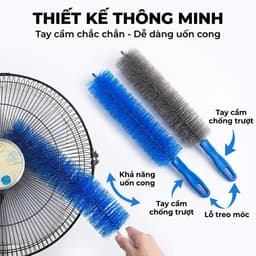 Chổi Vệ Sinh Quạt Rửa Xe Máy Xe Đạp JYoohome Chổi Phủi Bụi Vệ Sinh Bàn Phím Lau Khe Hẹp Cửa Sổ 3