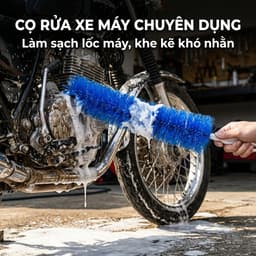 Chổi Vệ Sinh Quạt Rửa Xe Máy Xe Đạp JYoohome Chổi Phủi Bụi Vệ Sinh Bàn Phím Lau Khe Hẹp Cửa Sổ 5