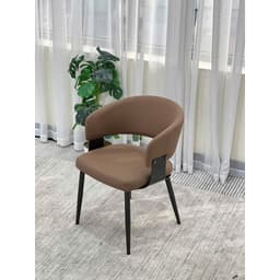Ghế CHAMP ngồi ăn cơm, trang điểm, làm việc hàng nhập khẩu bọc da PU cao cấp chống mèo cào GA16 2