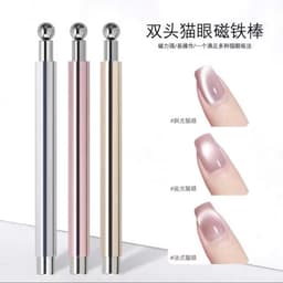Thanh Nam Châm 2 Đầu Kim Loại Mix Bi, Lực Hút Mạnh Đẩy Mắt Mèo Nails ( giao mầu ngẫu nhiên ) 1