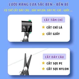 Kéo cắt chuyên dụng PE , cước câu , chì câu , chất liệu TITAN 7 màu siêu bền , sắc bén, Không Gỉ 3