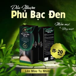 Dầu gội phủ bạc màu đen Thảo mộc _xanh_X4 _chai_400ml 2