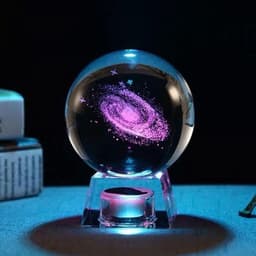 Đèn Ngủ Quả Cầu Pha Lê 3D Thủy Tinh Phát Sáng Trang Trí, Quà Tặng Đế Thủy Tinh 2
