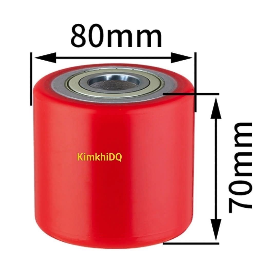[KKTHN] Bánh Xe Nâng Tay Thấp Pu 80X70 ,Bánh Xe Nâng Tay 2 Tấn 5, Bánh Xe Nâng Tay Thấp 3 Tấn,Chịu Lực Tốt