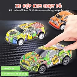 🚗Set 50 - 100 Ô Tô Hợp Kim Hàng Loại 1 Siêu Chắc Chắn Đa Dạng Màu Sắc Nhiều Màu Cho Bé 🌟 2