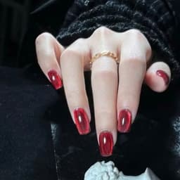 Chai Sơn mắt mèo kim cương đỏ CR 15ml - màu nổi bật siêu xinh và sang chảnh Nail Michi 3