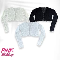 Áo Khoác Cardigan PINKSTORE29 Kiểu Ren Hoa Nổi Nhẹ Nhàng Xinh Xắn A5941 9