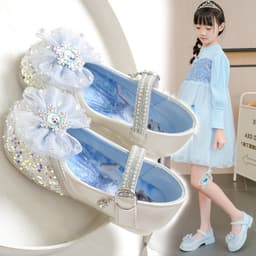 Giày Công Chúa Cho Bé Gái | Giày Elsa Lấp Lánh Đính Nơ | Giày Búp Bê Bé Gái Size 24–33 8