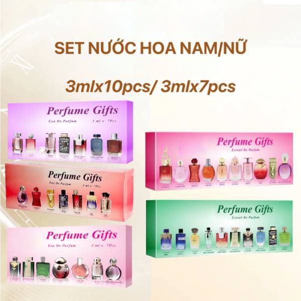 Bộ test nước hoa Unisex nhiều mùi hương - NGỌT NGÀO, QUYẾN RŨ - LỊCH LÃM, SANG TRỌNG