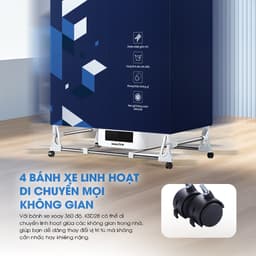 Tủ Sấy Quần Áo Gấp Gọn KALITE KSD28 Công Suất 2000W - Dung Tích 600L - 2 Buồng Sấy Riêng Biệt 4
