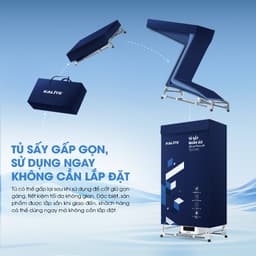 Tủ Sấy Quần Áo Gấp Gọn KALITE KSD28 Công Suất 2000W - Dung Tích 600L - 2 Buồng Sấy Riêng Biệt 3