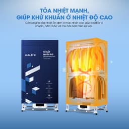 Tủ Sấy Quần Áo Gấp Gọn KALITE KSD28 Công Suất 2000W - Dung Tích 600L - 2 Buồng Sấy Riêng Biệt 6