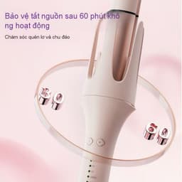 Máy Uốn Tóc Tạo Kiểu 3in1 Chuẩn Salon 2 Đầu Uốn 28 và 32mm, Máy Làm Xoăn Tự Động ChiGo Trục 32mm Dễ Dùng_TH 8