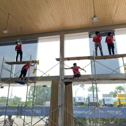Phim dán kính khói đậm khói nhạt chống nắng chói, Phim cách nhiệt 2 mặt bạc chống UV hiệu quả 9