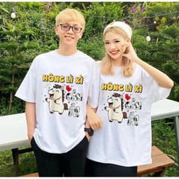 Áo thun Unisex Nam Nữ in hình HÔNG LÌ XÌ CẮN Á, chất cotton 100% - BOONE - BNE00194 4