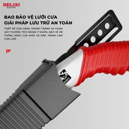 Cưa Cầm Tay Delixi Lưỡi SK5 270-350mm Cưa Gỗ, Cắt Cành Tỉa Cây, Chống Gỉ Teflon, Tay Cầm Chống Trượt 4