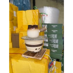 Bếp Gốm Đun Trà Sữa Nướng Ấm Đất Nung Trà Sữa Nướng Vân Nam 8