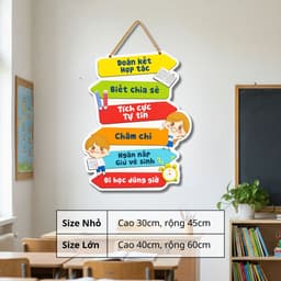 Bảng Treo Tường Trang Trí Lớp Học, Góc Học Tập Formex 9li BT01 - Bảng Cứng Treo Tường Decor, Trang Trí Lớp Học, Nhà Cửa 2