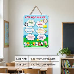 Bảng Treo Tường Trang Trí Lớp Học, Góc Học Tập Formex 9li BT01 - Bảng Cứng Treo Tường Decor, Trang Trí Lớp Học, Nhà Cửa 8