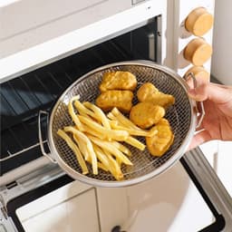 Set Khay Vỉ Lưới Lọc Dầu Chất Liệu INOX 304 Cao Cấp, Dụng Cụ Đựng Thực Phẩm Chiên, Giá Thoát Nước & Chảo Lọc 7