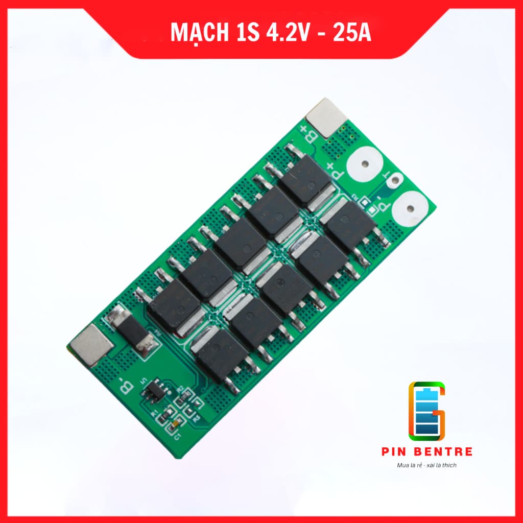 Mạch 1S - 25A Bảo Vệ Sạc và Xả dành cho Pin Li-ion 3.6V