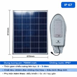[CHÍNH HÃNG] Đèn năng lượng mặt trời công trình MayorWolf Đèn chuyên lắp công trình sáng 2-3 đêm mưa 7