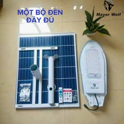[CHÍNH HÃNG] Đèn năng lượng mặt trời công trình MayorWolf Đèn chuyên lắp công trình sáng 2-3 đêm mưa 2