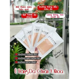 (Công Ty) Mặt Nạ Ủ Trắng AHOHWA Tone-Up Brightening Cream 20g - Dưỡng ẩm, trắng da, mờ thâm 6