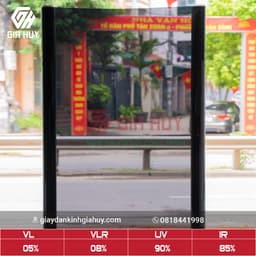 Phim dán kính khói đậm khói nhạt chống nắng chói, Phim cách nhiệt 2 mặt bạc chống UV hiệu quả 6