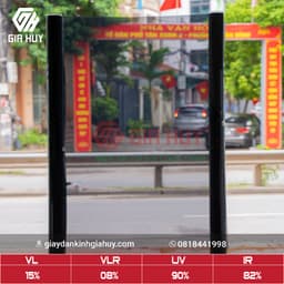 Phim dán kính khói đậm khói nhạt chống nắng chói, Phim cách nhiệt 2 mặt bạc chống UV hiệu quả 7