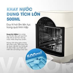 Nồi Chiên Hơi Nước Kalite Vapor, 15Lit - 2600w, Chiên Nướng Hấp Kết Hợp, Hàng Chính Hãng 4